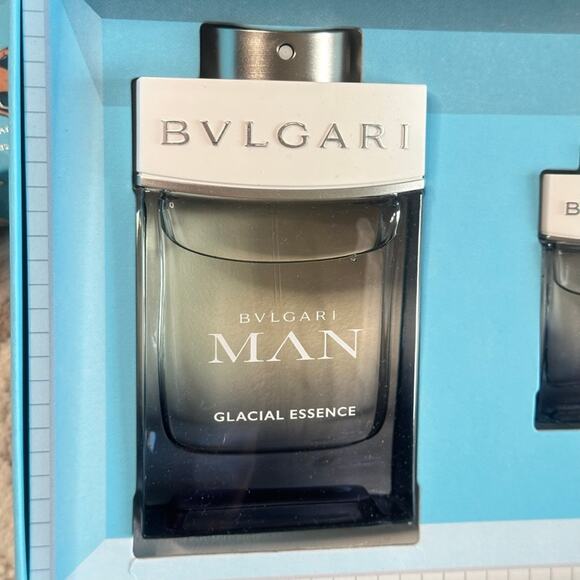 BVLGARI Man Glacial Essence Eau De Parfum 2-Piece Fragrance Set NIB - Picture 6 of 7